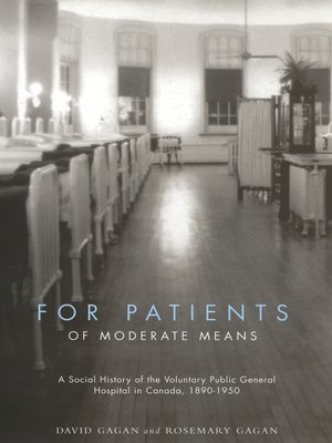 cover image of For Patients of Moderate Means